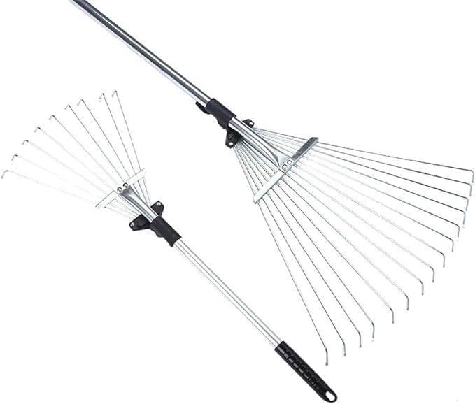 Moss Raker BONAFIDE Telescopic Metal Rake | Adjustable Soil Rake | Rake for ...