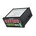Dual Display Digital Counter, 6 Digits Light-Emitting Diode 90~265V AC/DC Length Meter with 2 Relay Output