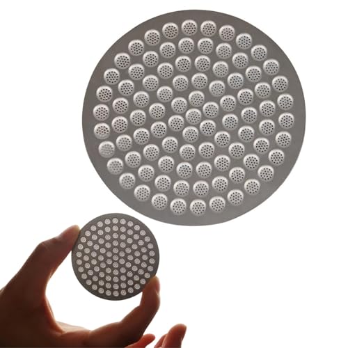 54mm Espresso Puck Screen, 0.8mm Thickness Stainless Steel Reusable Coffee Filter, Designed for Bottomless Portafilter Baskets, Enhances Espresso Extraction