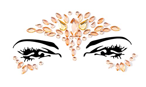 21 PCS Face Gems Face Jewels Self- Adhesive Glitter Tattoo Sticker Festival Gems Rave Party Body Make Up B1ZAKMIX-A - Image 4