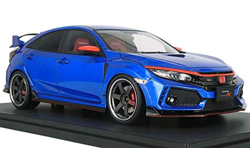 ミニカー　1/18 ホンダ シビック タイプR FK8(ブルー) Amazon | イグニッションモデル 1/18 ホンダ シビック (FK8