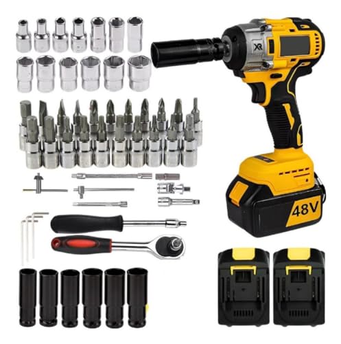 Kit Chave De Impacto Parafusadeira e Furadeira + Jogo Soquete 46p...