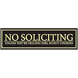 No Soliciting Unless You're Selling Girl Scout Cookies Door Magnet - Funny Magnet