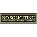 No Soliciting Unless You're Selling Girl Scout Cookies Door Magnet - Funny Magnet "No Soliciting" Sign For Metal Doors and Frames (2.5" x 9")