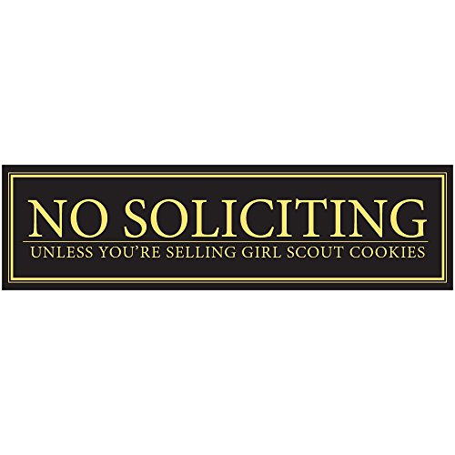 No Soliciting Unless You're Selling Girl Scout Cookies Door Magnet - Funny Magnet