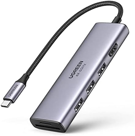 U.green Hub Adaptador Usb C 6 em 1 com Porta Hdmi Resolução até 4...