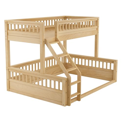 PVWIIK Twin XL Over Queen Bunk Bed with Ladder for Kids, Natural by PVWIIK - Image 7
