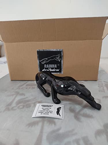 Pantera Negra Fosca em Ceramica (Artesanal feita no Brasil) Tam. 35 cm