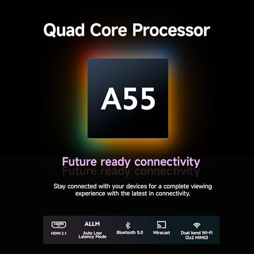 Xiaomi 138 cm (55 inches) X Pro QLED Series Smart Google TV L55MA-SIN (Black) 11 41OgnIM4p+L