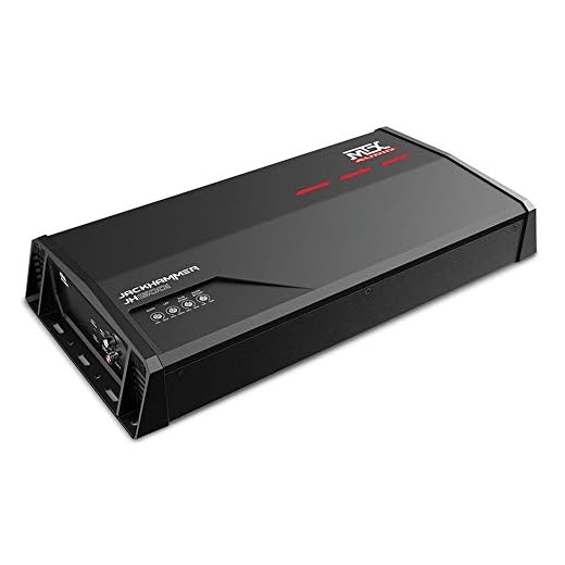MTX Audio JH15001 Jackhammer Series 1500W Monoblock Class-D Car Audio Amplifier