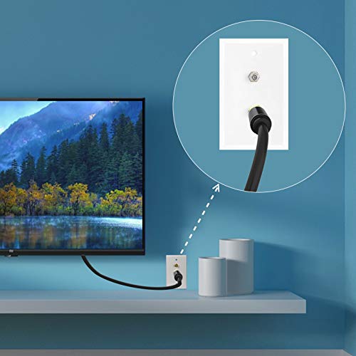 image for Coaxial Cable Triple Shielded, VANDESAIL RG6 Coax Cable 75 Ohm with Go