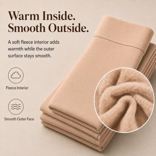 Image of DancMolly Plus Size Fleece Lined Tights Winter Warm Womens Tights, High Waisted Opaque Pantyhose