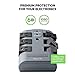 Belkin 6-Outlet Pivot-Plug Surge Protector w/ Wall Mount - Ideal for Mobile Devices, Personal Electronics, Small Appliances and More (1,080 Joules) - 5 Pack