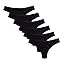 Rib Black - Paquete de 6
