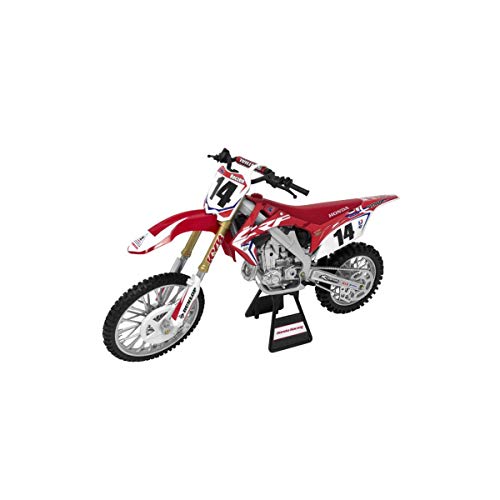 Orange Cycle Parts Die-Cast Replica Toy Red 1:6 Scale Model Cole Seely Team Honda HRC Seely Dirt Bike by NewRay 49603