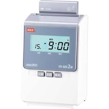 Amazon | マックス タイムレコーダー 電波時計搭載 1日2回印字