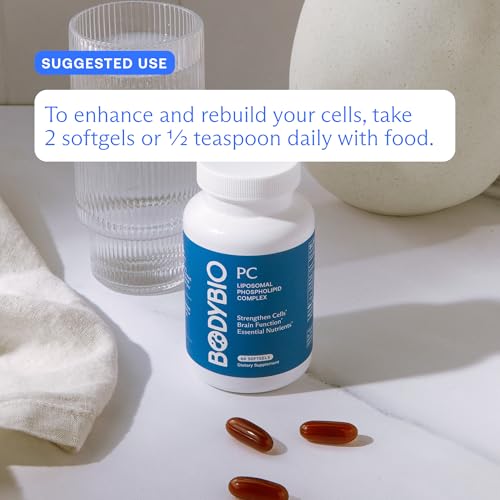 image for BodyBio PC - Phosphatidylcholine for Brain Health, Mental Clarity, Cog