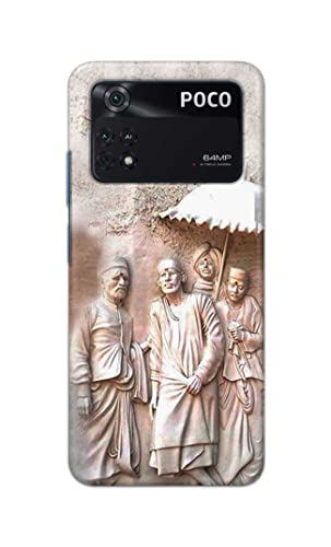Image of Printed Hard Back Cover Case for Mi Poco M4 Pro 4G Back Cover (Sai Baba) -1803