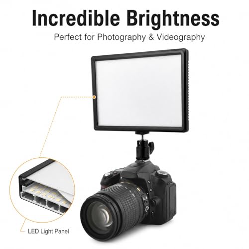Image of LED Panel Photography Equipment Mini Portable Fill Light 3200-6200K RGB Video Light - Adjustable Color Temperature & Brightness for Studio and Outdoor Portraits