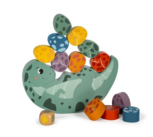 small foot Balancierspiel „Dino“, Stapelspiel aus FSC...
