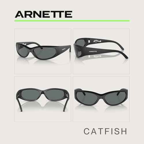 ARNETTE Catfish AN4302 Rectangular Sunglasses for Men for Women +BUNDLE with ACCESSORY EYEWEAR KIT2