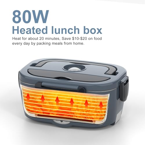 Heated-Lunch-Box-for-Adults-60-80W-Electric-Lunch-Box-for-CarTruck-Portable-Food-Warmer-Heating-Lunch-Box-for-Work-Electric-Lunchbox-Food-Heated-for-Men-Christmas-Gift-White-Elephant-Gifts Heated Lunch Box for Adults 60 80W Electric Lunch Box for CarTruck Portable Food Warmer Heating Lunch Box for Work Electric Lunchbox Food Heated for Men Christmas Gift White Elephant Gifts