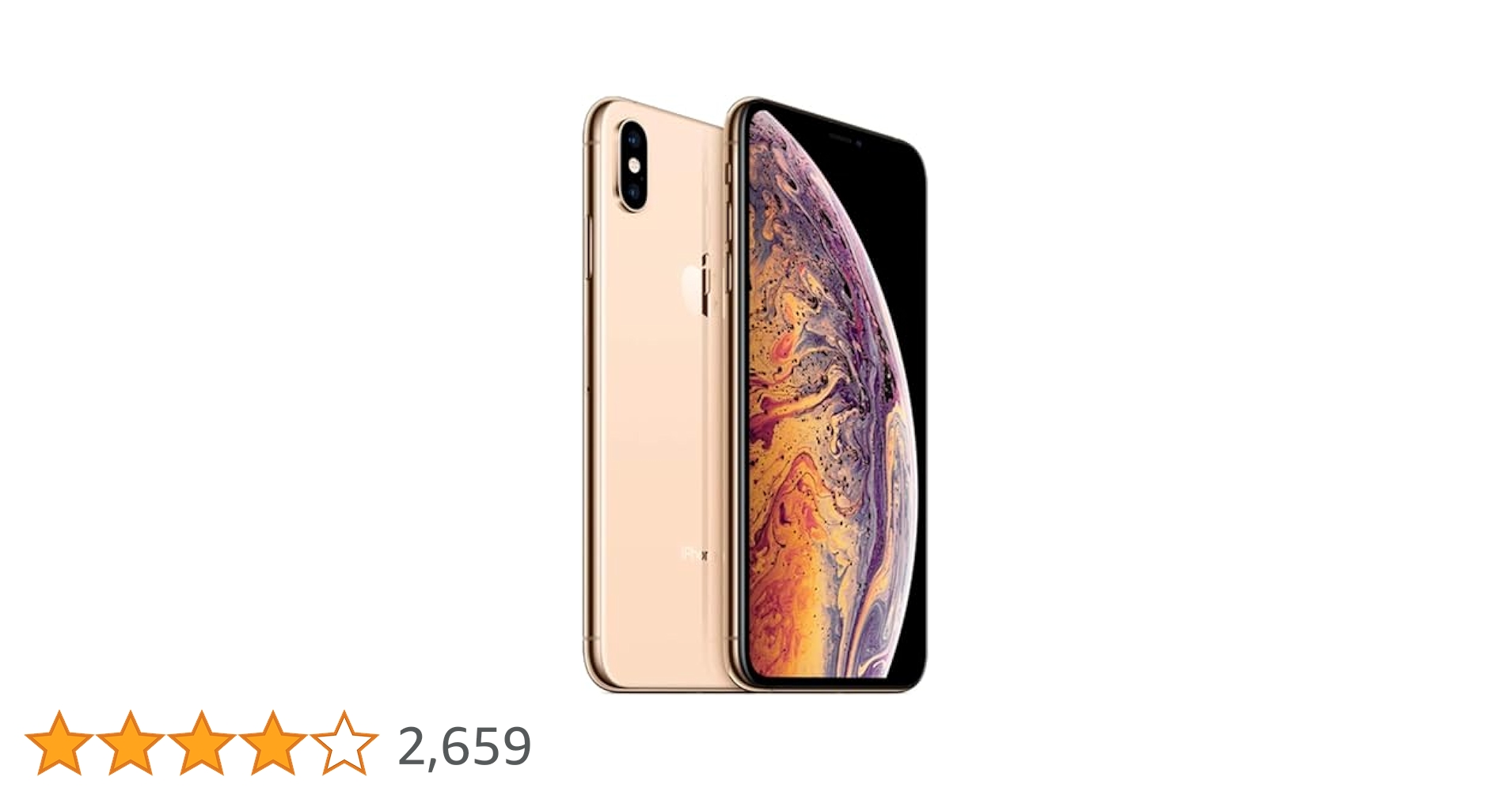 Apple iPhone Xs Max, Fully Unlocked, 64 GB - Gold (Renewed