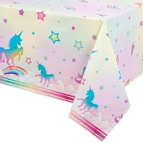 WERNNSAI Unicorn Table Covers - 2 Pack Cover