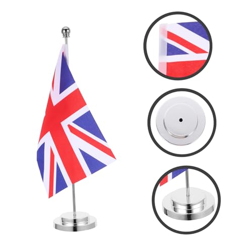 Drapeaux de table britanniques en acier pour décor de prestige - 8
