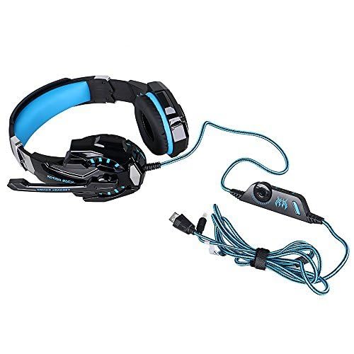 ヘッドホン KOTION EACH G9000 BLUE Amazon.co.jp: KOTION EACH G9000 3.5mm ゲーム ヘッドフォン ヘッド