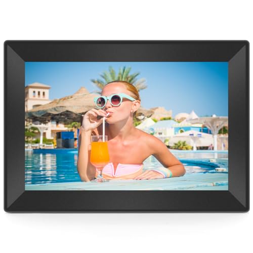 Uhale Digital Picture Frame 10.1 Inch WiFi Digital Photo Frame Slideshow, IPS HD Display Digital...