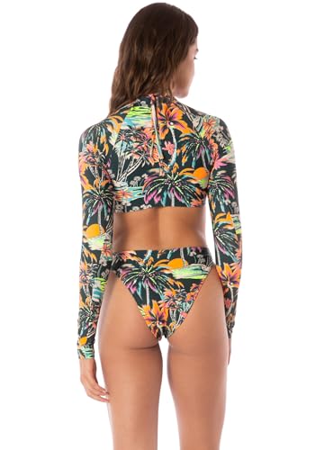 Maaji Women's Delphi High Rise Thin Side Cheeky Cut Bikini Bottom