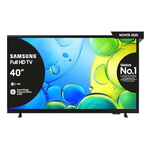 Samsung Smart TV 40'' UE40F6000FUXZT FHD, Hyper Real Processor, HDR & Pur Color, Smart Experience, OTS Lite & Adaptive Sound, SlimLook Design, 2025