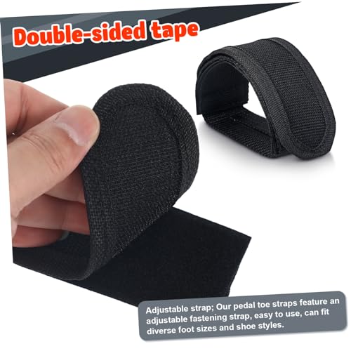 2Pcs Adjustable Bike Pedal Straps Toe Straps for Cycling Accessories Compatible with Flat Pedals for Various Shoe Enhanced Energy Transfer4