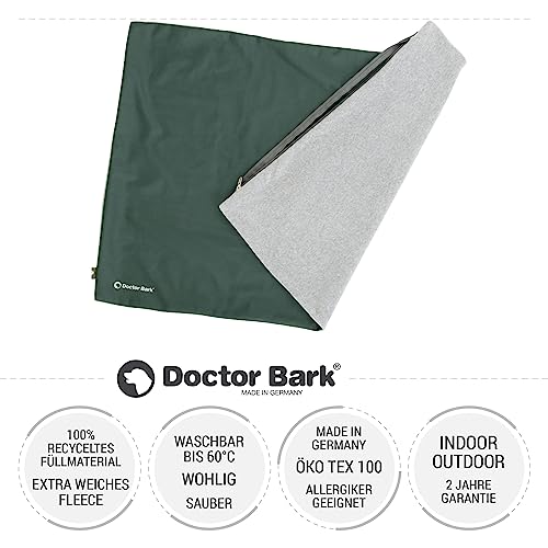 Doctor Bark Country Kissen Cover - Überzug Für Country Hundekissen XL - Flauschige Fleece-Liegefläche - Waschbar - GreenLabel (Cover - XL, Grün)