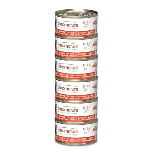 almo nature Megapack Katzenfutter nass - Lachs mit Karotten- 6er Pack (6x70g)