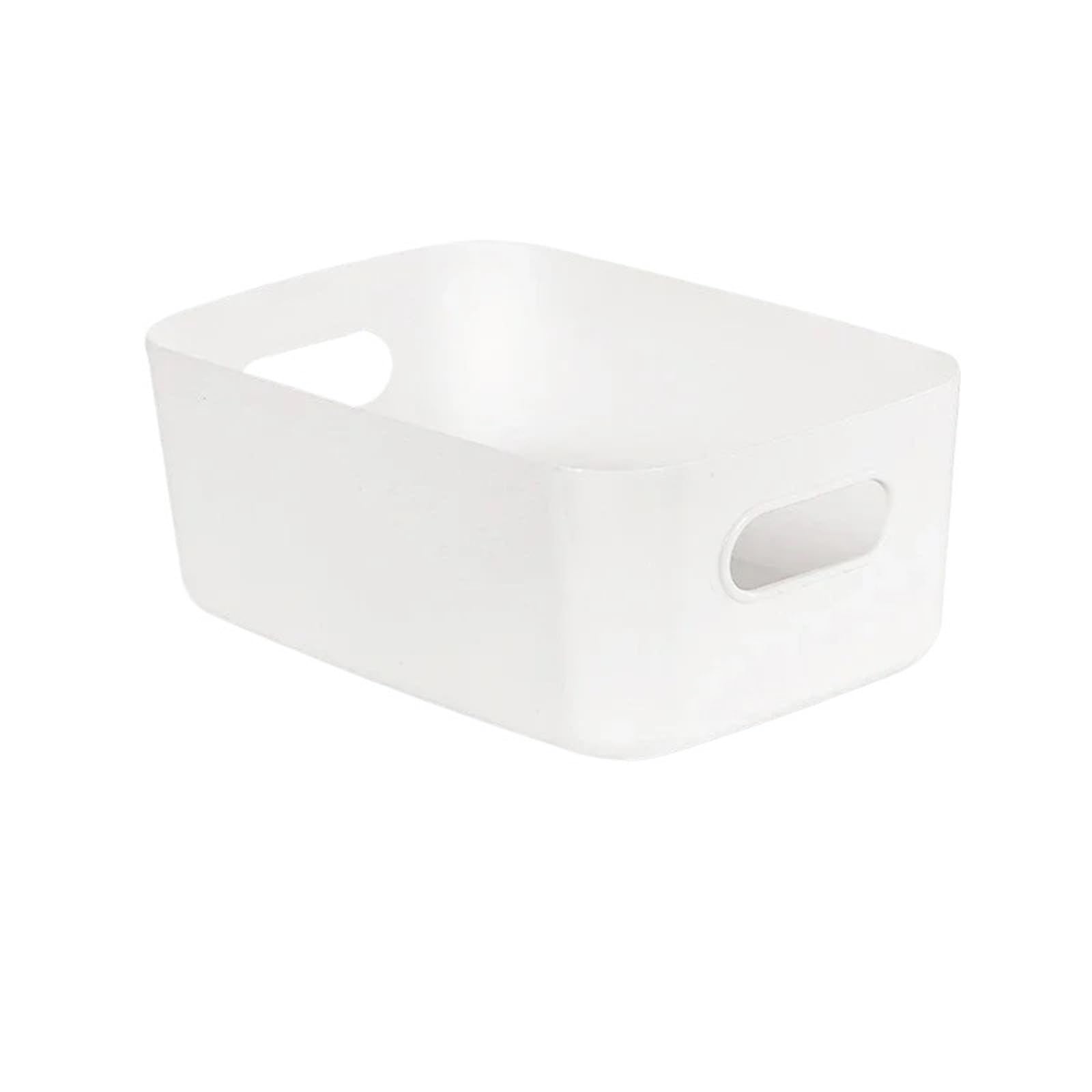 XUCZHAI Desktop Storage Box Sundries Bathroom Kitchen Sorting Basket Bins(L-White)