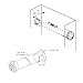 Prime-Line N 6568 Closet Pole Sockets, 1-3/8 In., Plastic, White (1 Set)