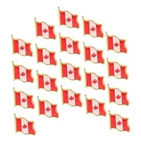 COLLBATH 20 Pièces Broche D'érable Canadien Canada Revers Broche Feuille Creuse Épinglettes De Drapeau Insigne De Revers Épingles De Fête Pinces à Cravate Pochette Le Fer Rouge