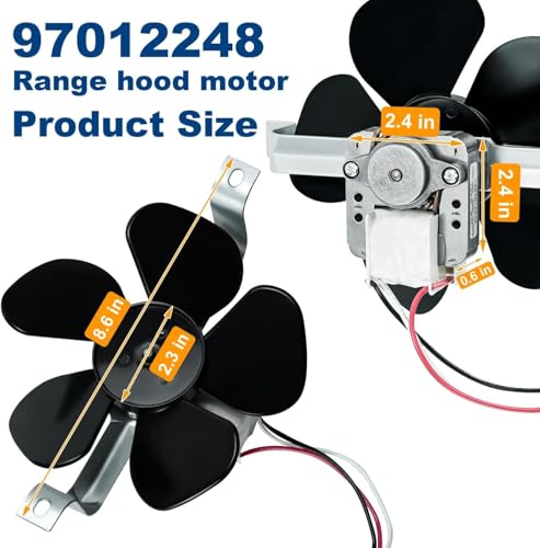 Moteur de ventilateur de hotte 97012248 compatible avec Broan, moteur de hotte de cuisinière Nutone remplace BP17 AP4527731 99080492 97005161 99080533 99080410 99080363