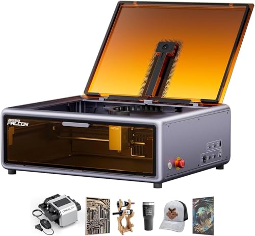 Creality Falcon A1 10W Laser Engraver Machine with HD Camera Positioning Air Assist Class 1 Safety Laser for Wood Metal Acrylic Laser Cutter for Beginners