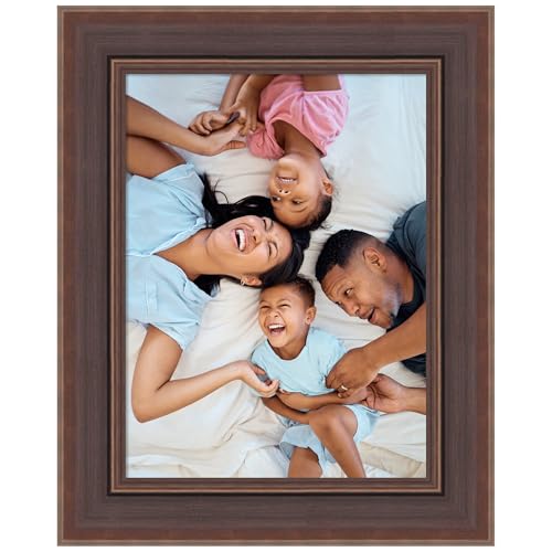 Amanti Art 18x24 Picture Frame, Moab Brown Bronze Wood Framing for your Wedding Photos, Family Pictures, Diploma, Certificate, Kids Art Gift for Mom or Poster Wall Decor