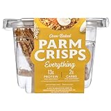 ParmCrisps - Everything Cheese Parm Crisps, Made Simply with 100% REAL Cheese | Healthy Keto Snacks, Low Carb, High Protein, Gluten Free, Oven Baked, Keto-Friendly | 3oz (Pack of 4)
