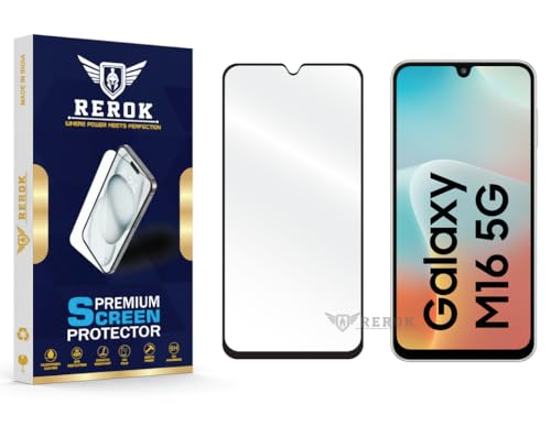 Image of Gorilla Tempered Glass Screen Protector Compatible with Samsung Galaxy M16 5G [Pack of 1] | Edge-to-Edge, Bubble-Free, Case Friendly, Easy Installation Kit