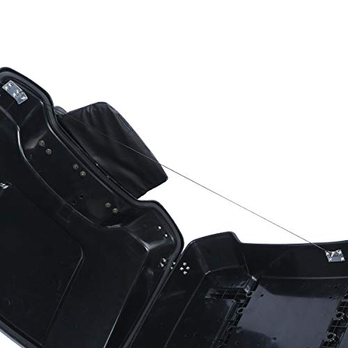 TCMT Razor Alforja para motocicleta con respaldo para Harley Touring 2009-2013 (cerraduras cromadas) - 1 unidad miniatura 7