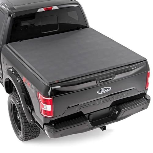 Rough Country Soft Tri-Fold Tonneau Cover for Ford F-150 (2001-2003) - Fits 5'7
