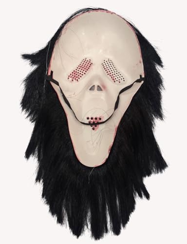 Image of BookMyCostume Scary Face Mask Collection | Horror Ghost, Skeleton, Devil & Dracula Vampire, Bearded Horror | Spooky Mask for Halloween & Theme Parties | Adults