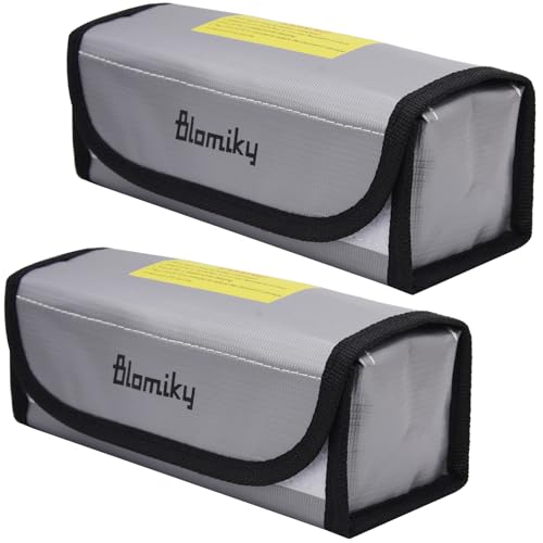 Blomiky 2-Pack Lipo Battery Fireproof Safe Bags
