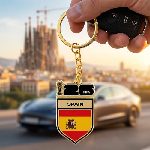 Image of 2026 FIFA World Cup Keychain - Officially Licensed, Collectible Gift for Fans, Durable Metal Ring for Keys, Backpacks