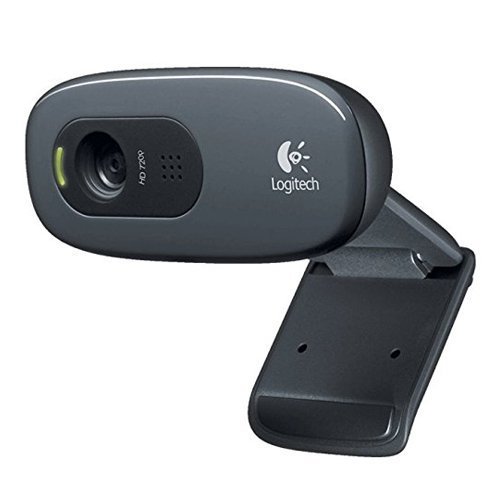 Logitech H390 Przewodowy Zestaw Słuchawkowy do PC/Laptopa,Czarny & Logitech C270 Kamera Internetowa, Hd 720P, Czarny